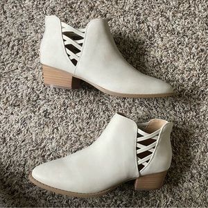Criss cross booties